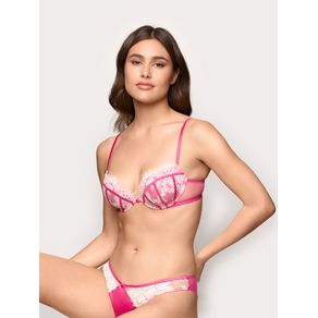 Push up soft con ferretto in raso e pizzo - Chantilly / FUCSIA / 1