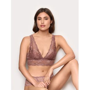 Bralette sfoderata senza ferretto – Primula Color / MALVA SCURO / L