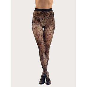 Collant in pizzo floreale – Must Have / NERO / TU