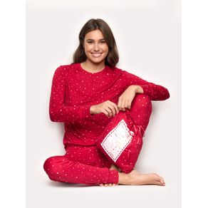 Pigiama lungo in jersey - Stardust / STAMPATO / XL