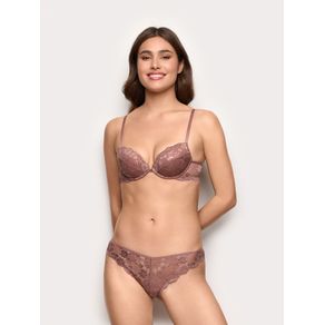 Brasiliana in pizzo laminato - Primula Color / MALVA SCURO / 2