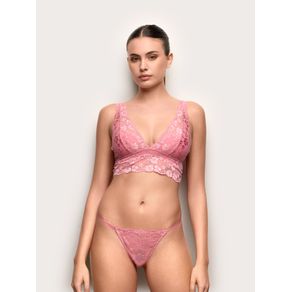 Perizoma fianco regolabile in pizzo e microfibra - Primula Color / ROSA CARAMELLA / M/L