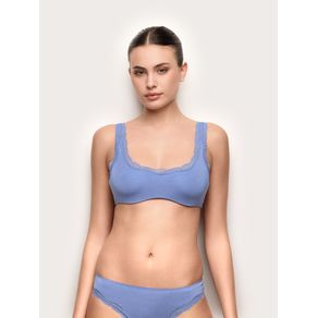 Bralette sfoderata con ferretto flessibile TENCEL® Modal con seta / DENIM / M