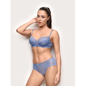 Slip classico in pizzo - Primula Color / DENIM / 5