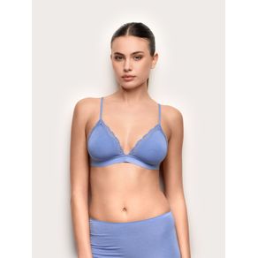 Triangolo sfoderato senza ferretto in TENCEL® Modal con seta / DENIM / S