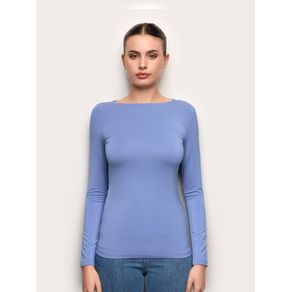 Maglia manica lunga con TENCEL™ Modal e Seta / DENIM / XL