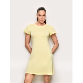 Camicia da notte m/c - Happy Night / GIALLO PASTELLO / M