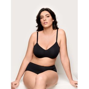 Balconcino preformato coppe differenziate e ferretto - Cotton Second Skin / NERO / 5